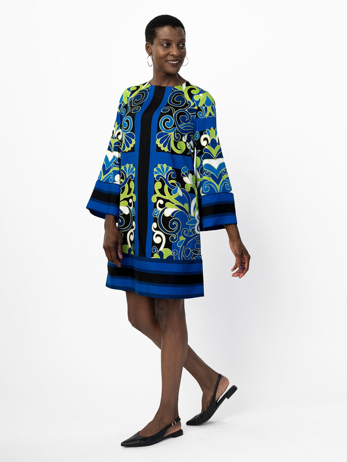 GIANNA dress Vitalia Navy - Lesley Evers-Dress-Shop-Shop/All Products