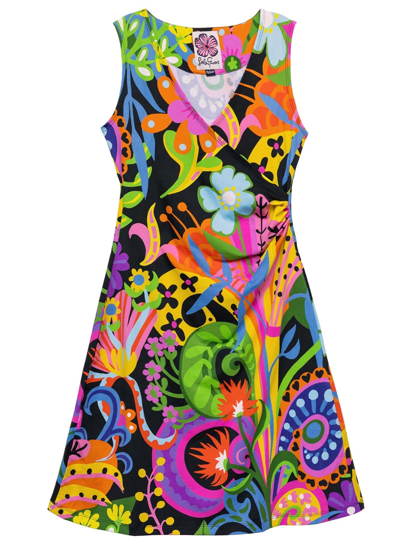 GINA dress Bonanza - Lesley Evers - cotton dress - Dress - faux wrap