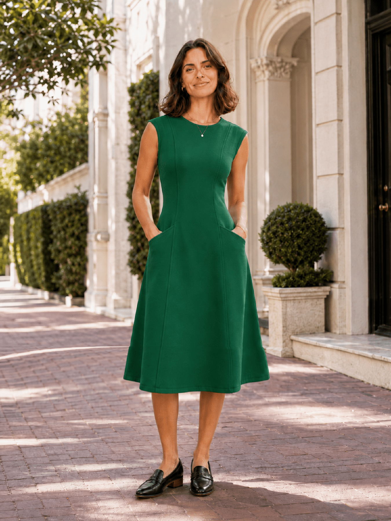 GWEN dress Green - Lesley Evers-Dress-formal-Shop