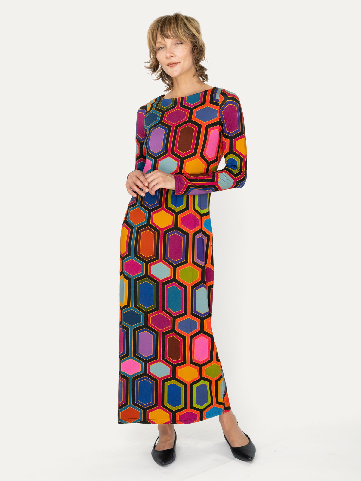 HARLOW dress Pavilion Multi - Lesley Evers-Dress-formal-Shop