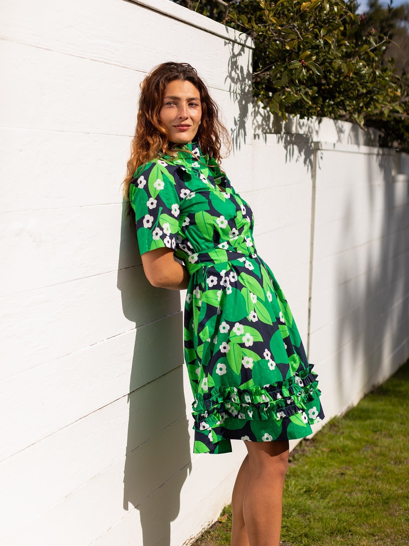 HARPER dress Limes - Lesley Evers - Dress - limes - Shop