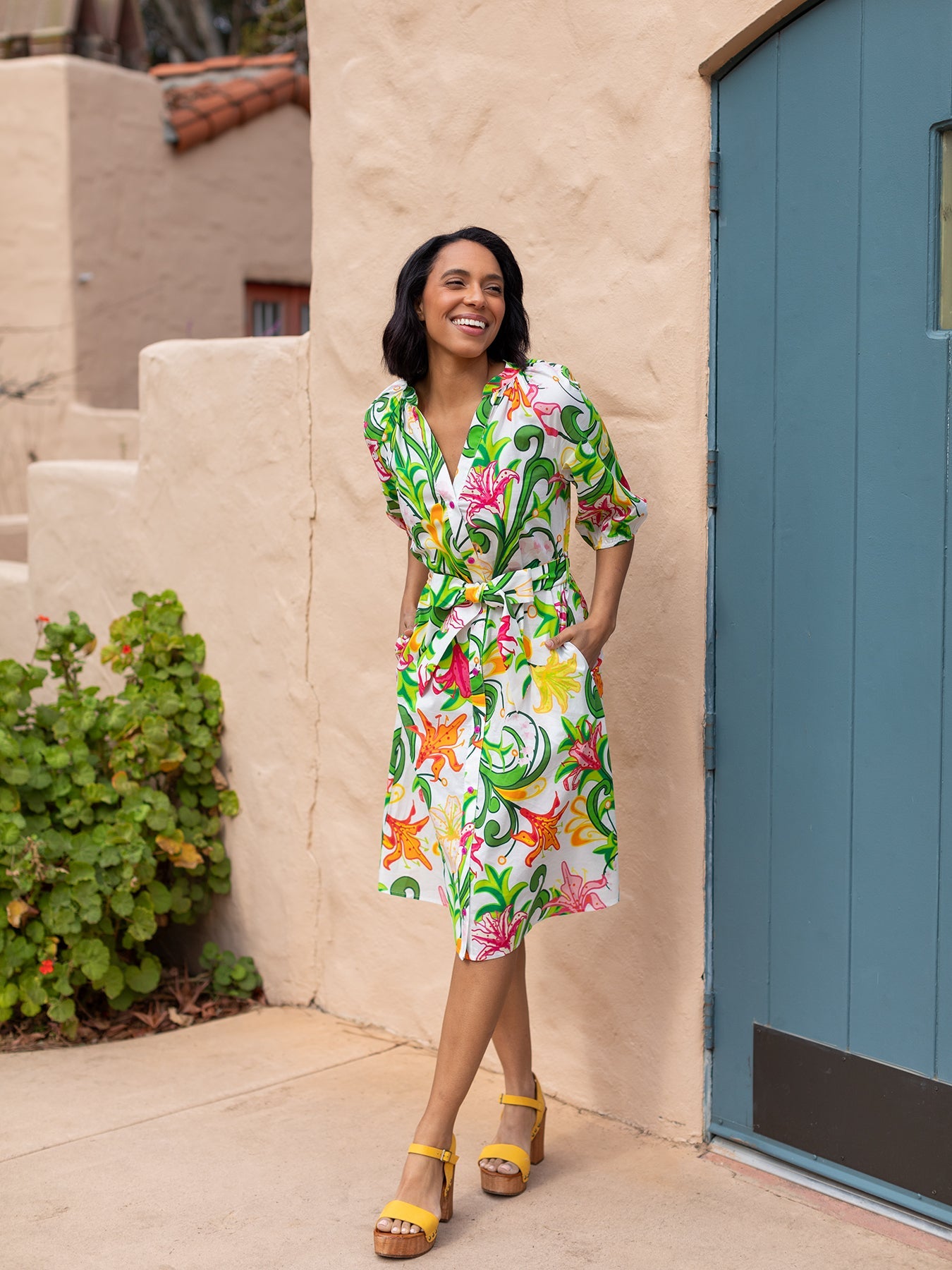 HARRIET dress Lily Bouquet - Lesley Evers - Shop - Shop/All Products - Shop/Dresses