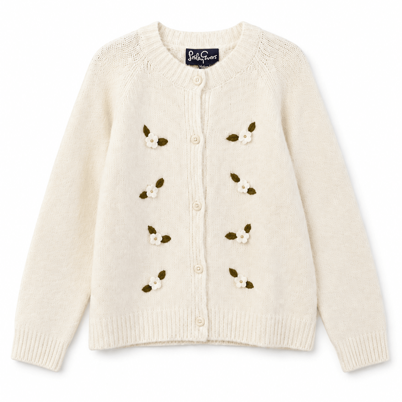 HAZEL cardigan Ivory - Lesley Evers-cardigan-dinner with friends-emma