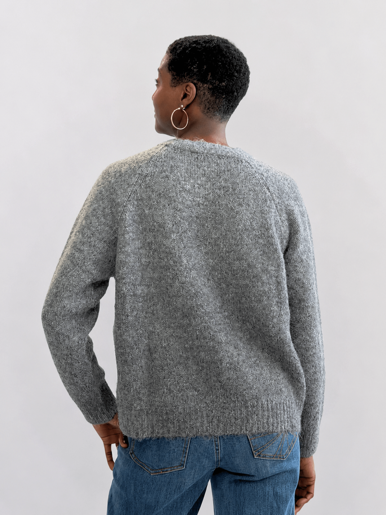 HAZEL cardigan Slate - Lesley Evers-cardigan-dinner with friends-emma