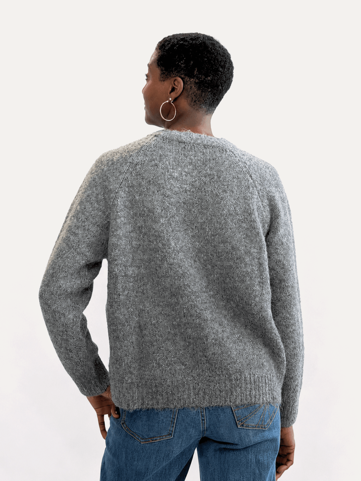 HAZEL cardigan Slate - Lesley Evers-cardigan-dinner with friends-emma