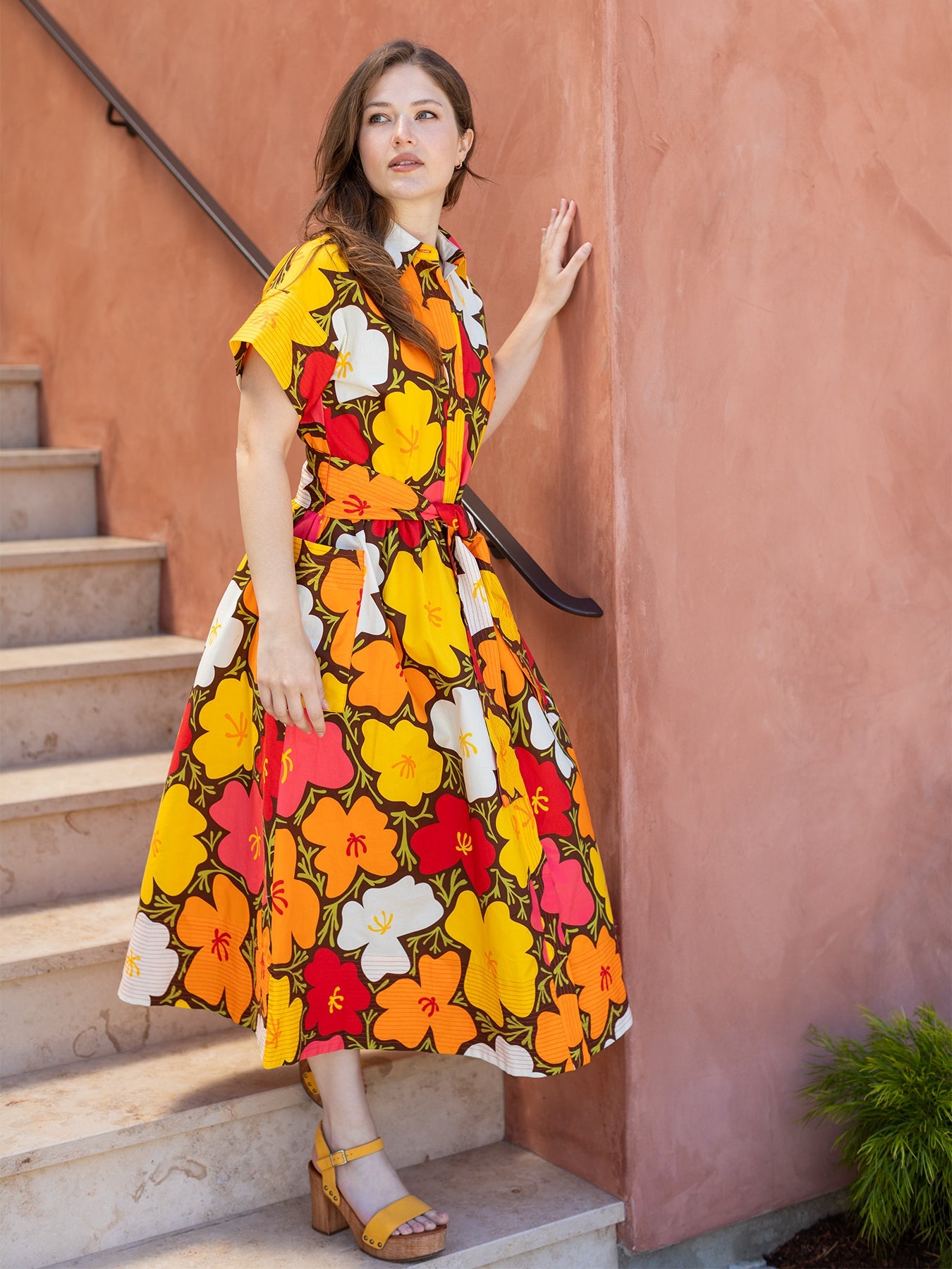 HEIDI dress California Poppy - Lesley Evers - cotton dress - Dress - heidi