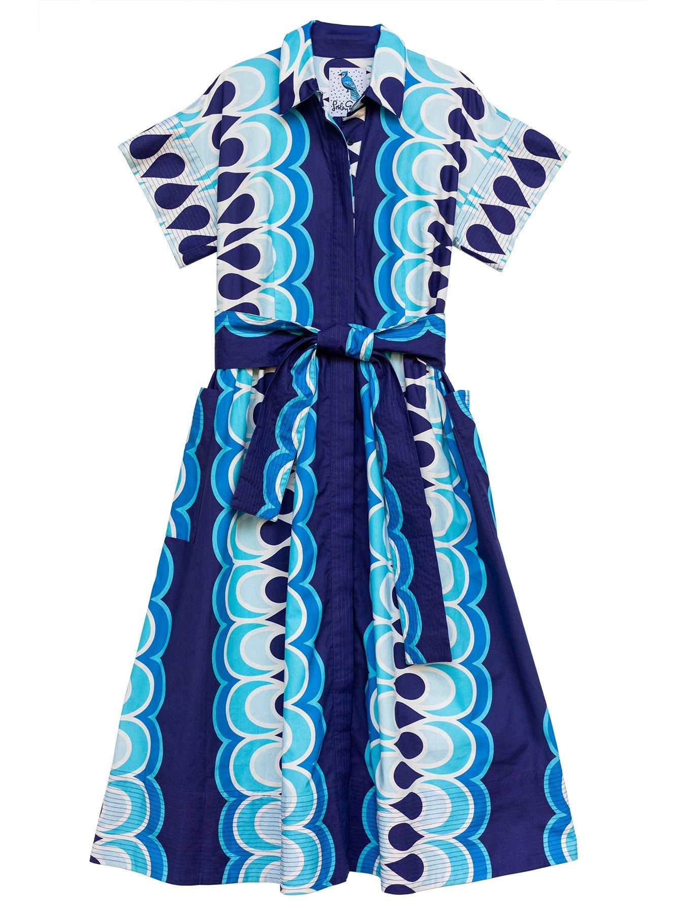 HEIDI dress Rio Blue - Lesley Evers - cotton dress - Dress - Printed Dress