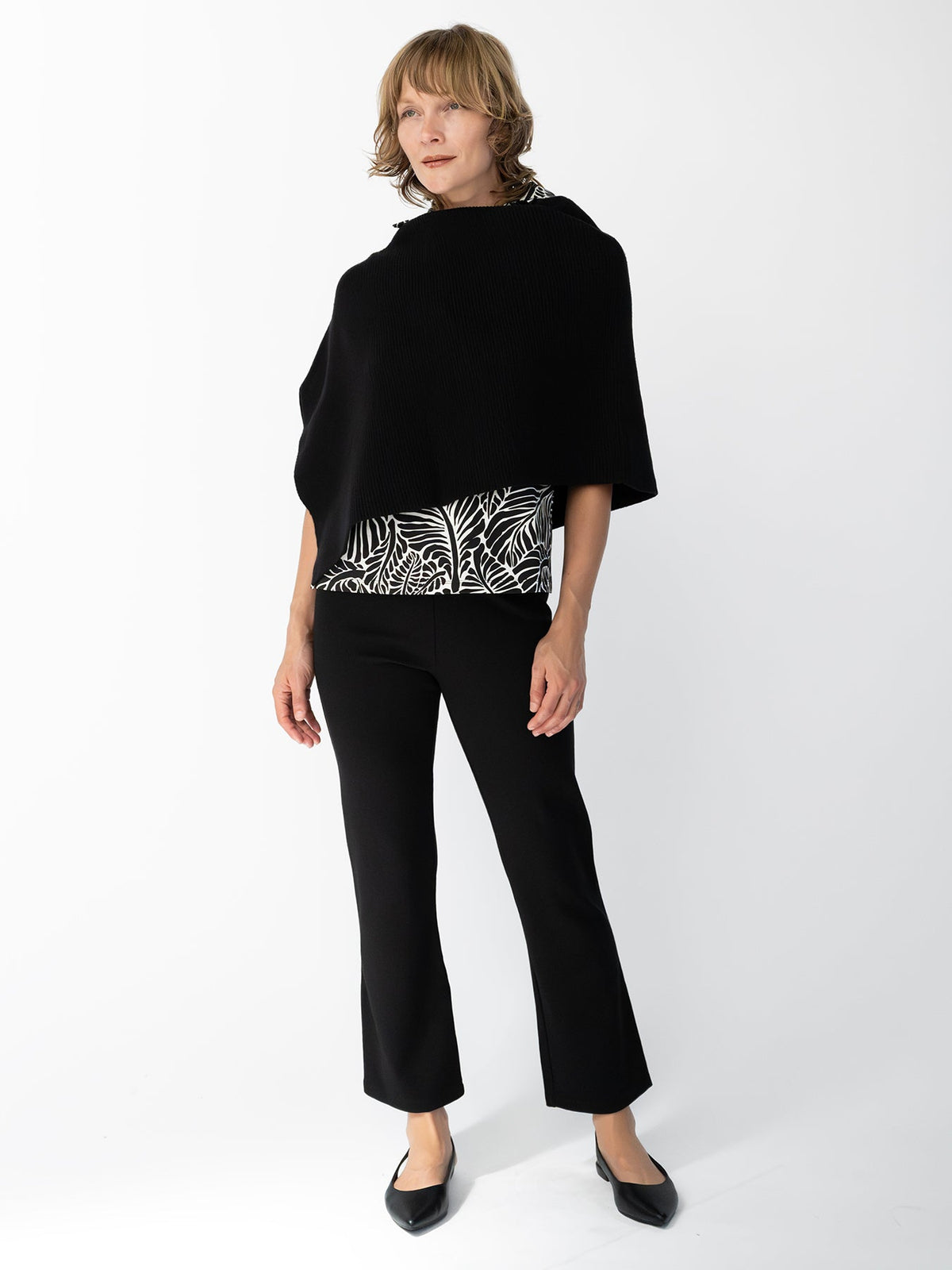 HELEN poncho Black - Lesley Evers-rain poncho-Shop-Shop/All Products
