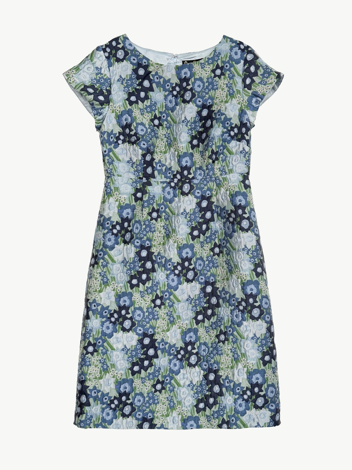 HOLLY dress Daffodils Blue - Lesley Evers-coat-lined coat-new