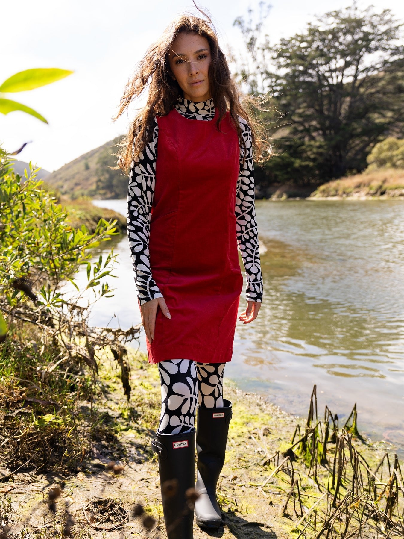 IDA tee Fern Black and White - Lesley Evers - basics - ida - long sleeve