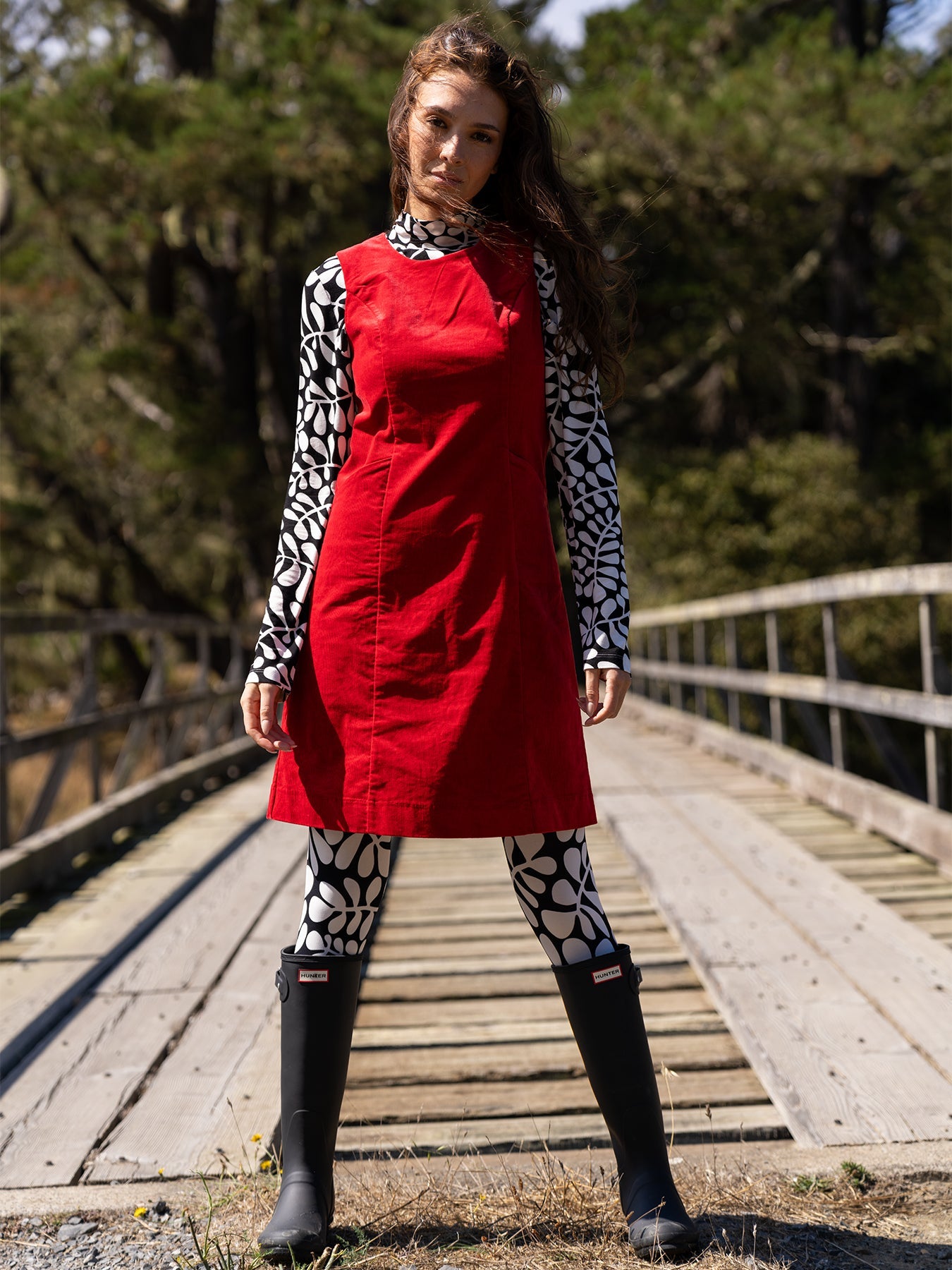 IDA tee Fern Black and White - Lesley Evers - basics - ida - long sleeve