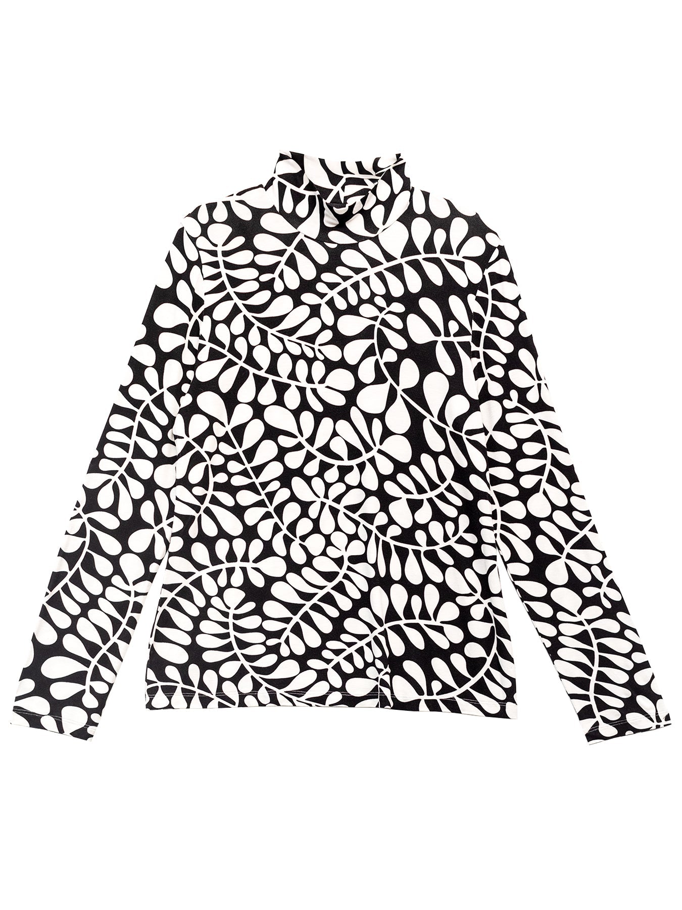 IDA tee Fern Black and White - Lesley Evers - basics - ida - long sleeve