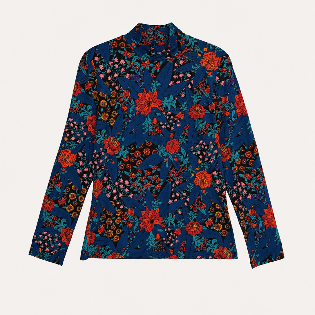 IDA tee Splendor Teal - Lesley Evers-basics-ida-long sleeve