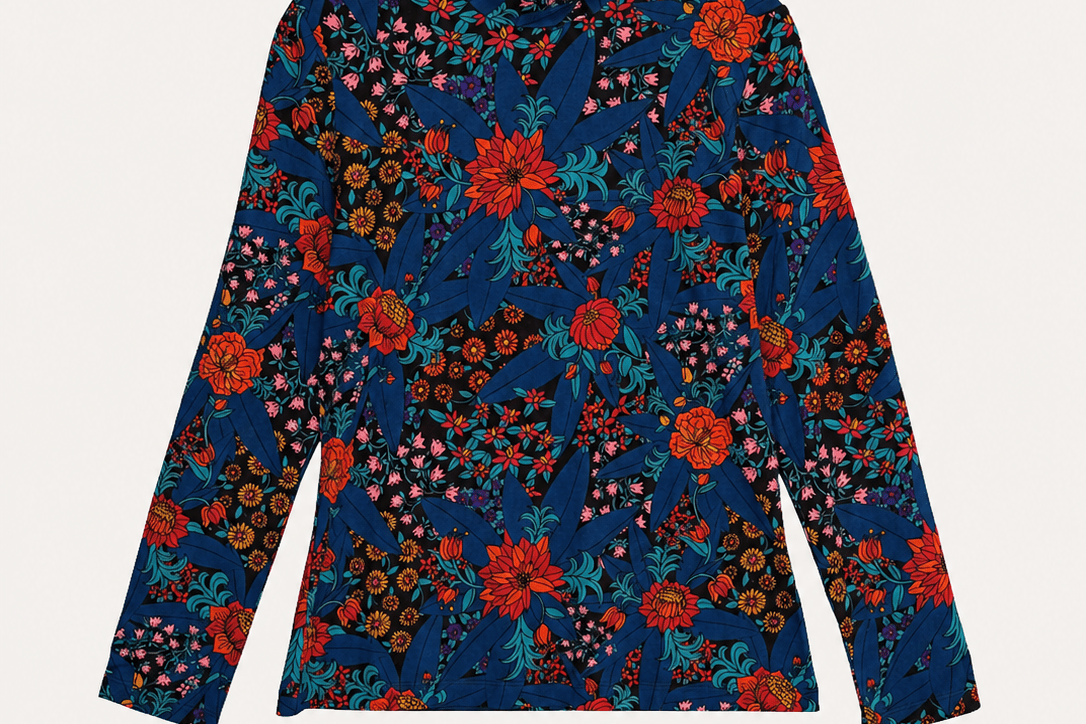 IDA tee Splendor Teal - Lesley Evers-basics-ida-long sleeve
