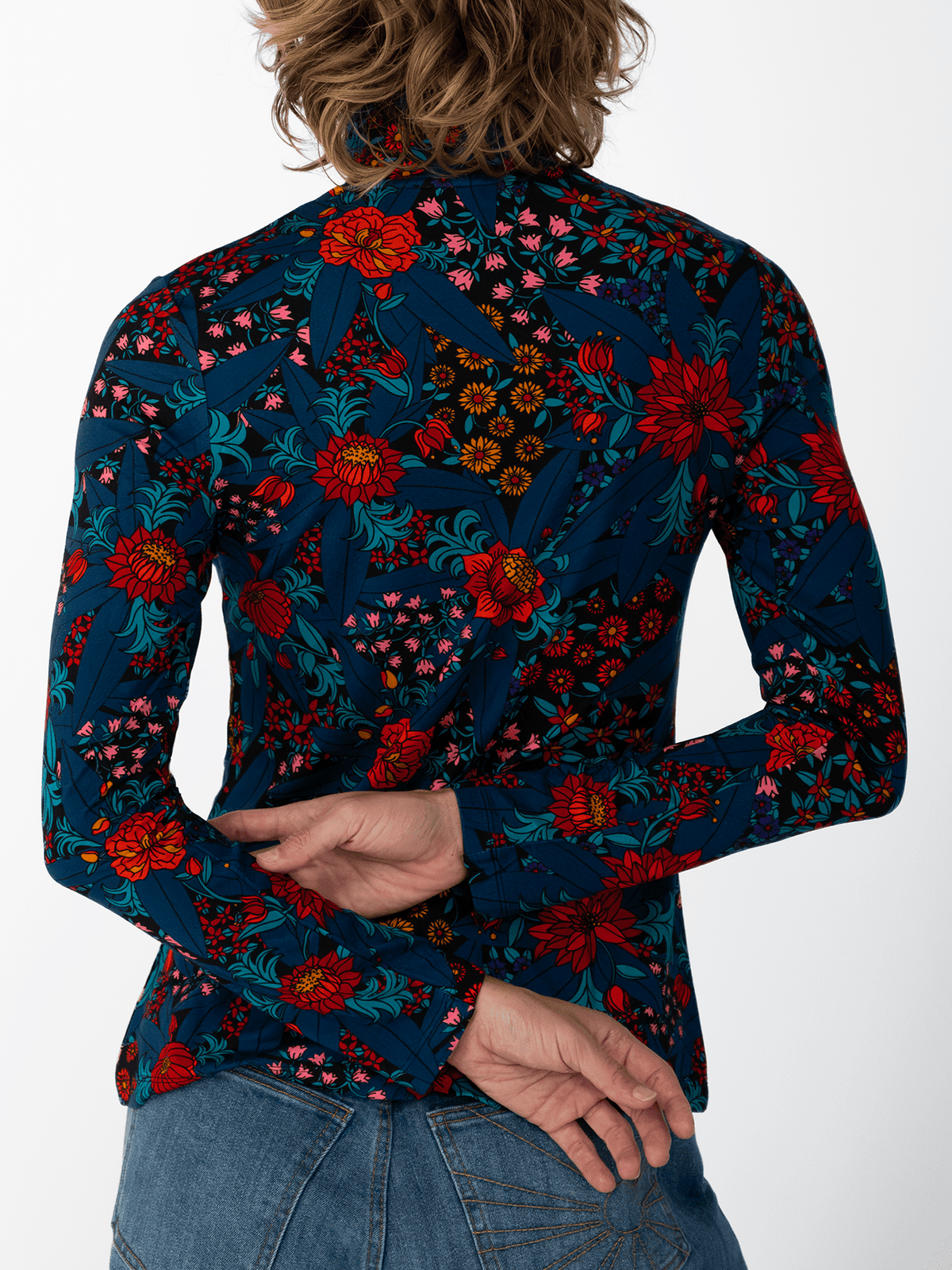 IDA tee Splendor Teal - Lesley Evers-basics-ida-long sleeve
