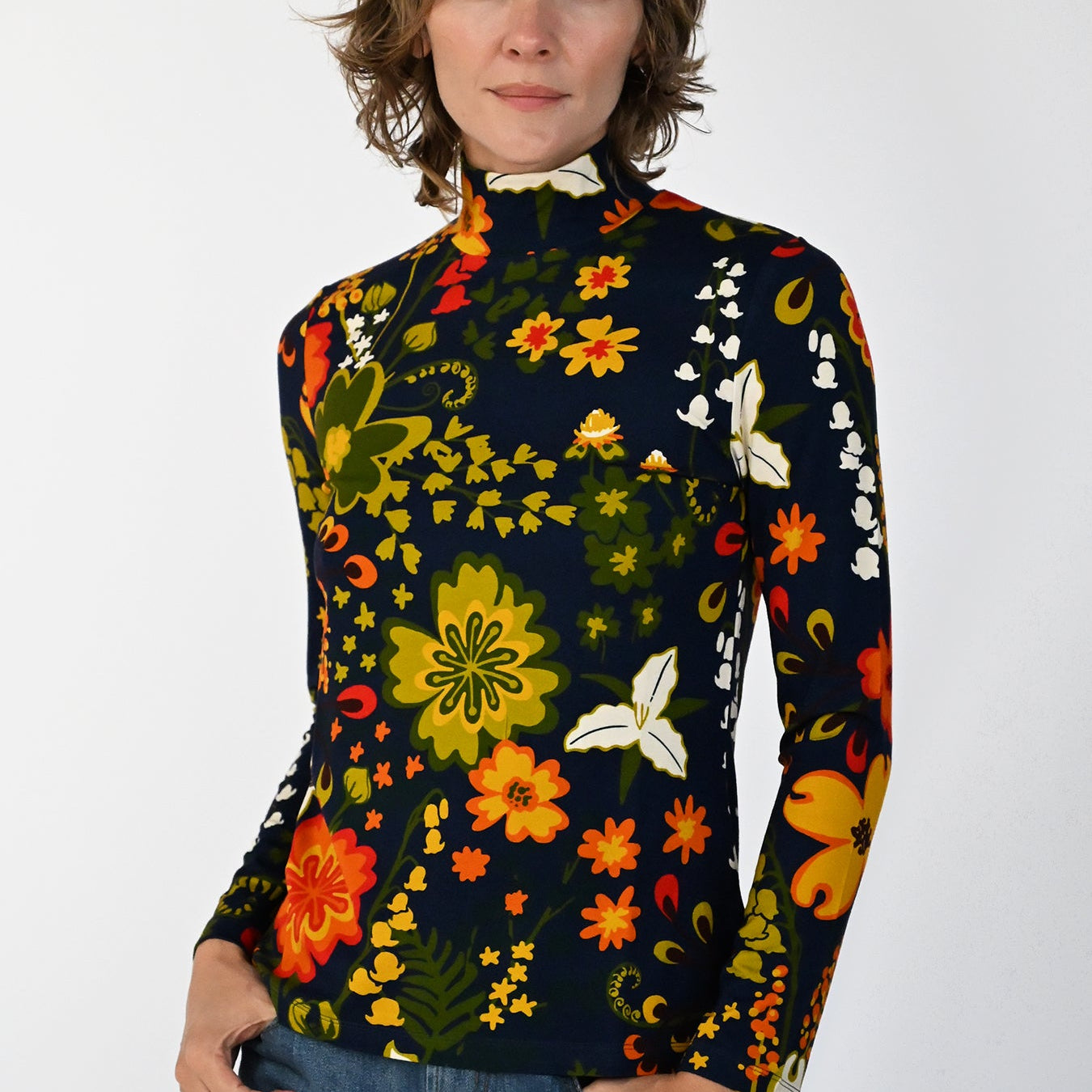 IDA tee Woodland Navy - Lesley Evers-basics-ida-long sleeve