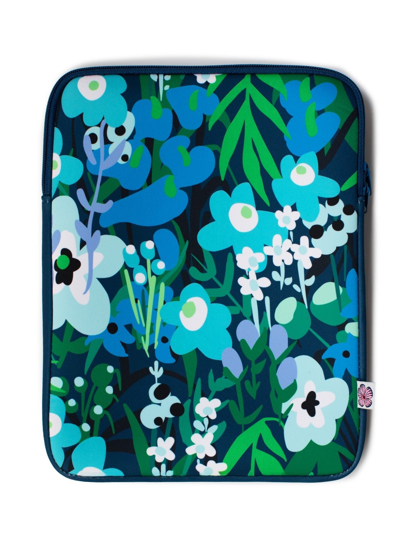 iPad Case Garden Oasis Blue - Lesley Evers - laptop case - Pouches & Cases -