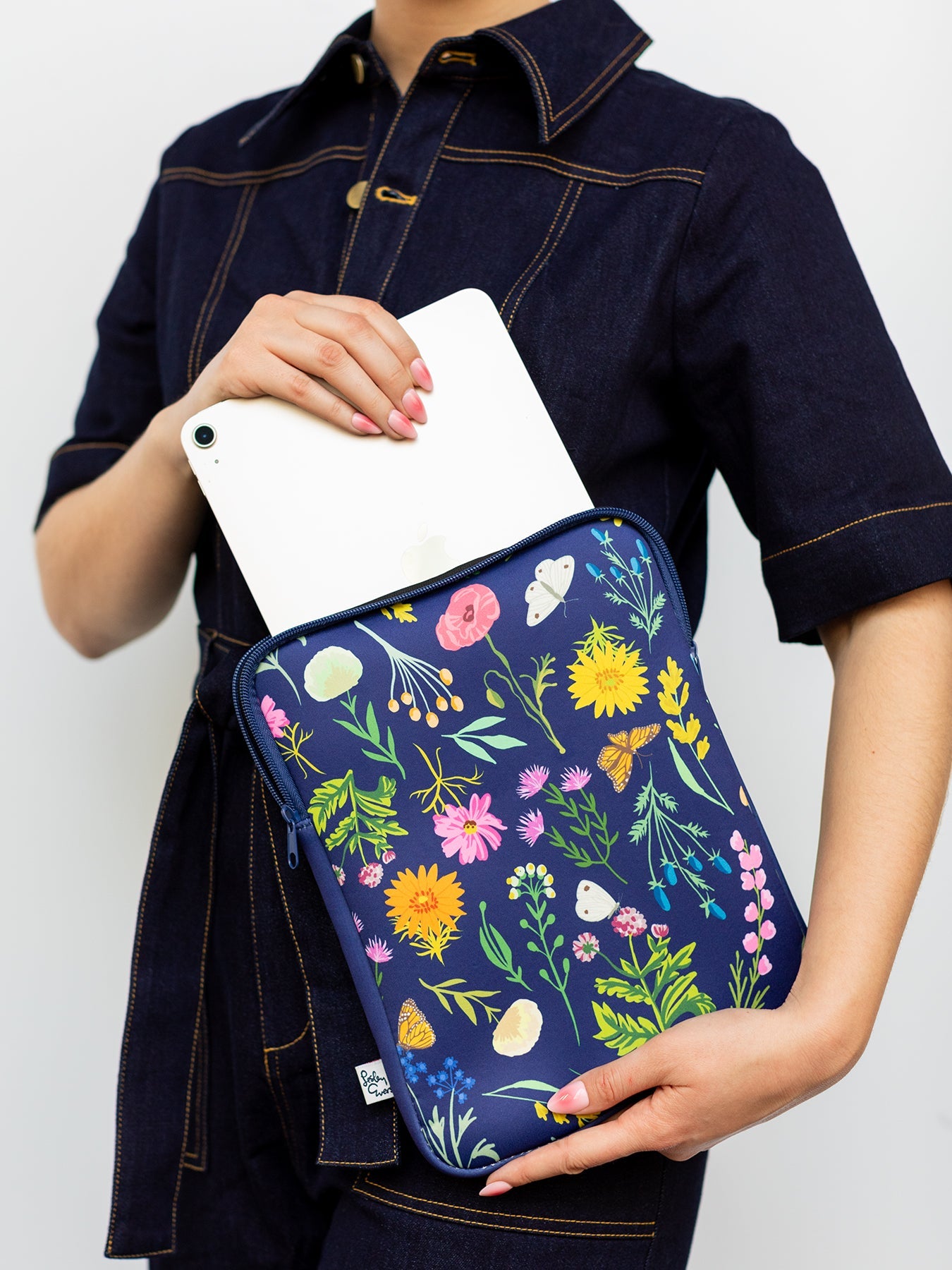 iPad Case Prairie Posy - Lesley Evers - laptop case - Pouches & Cases -
