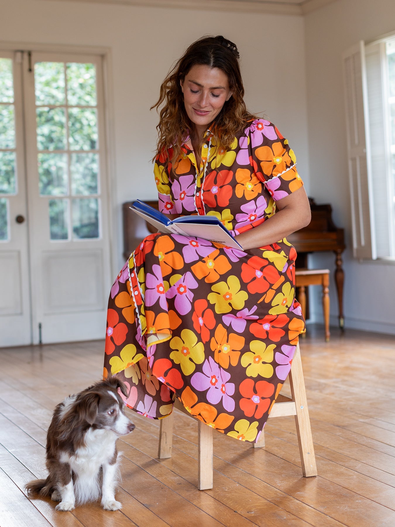 JANE dress Bountiful Pink - Lesley Evers - cotton dress - Dress - Printed Dress