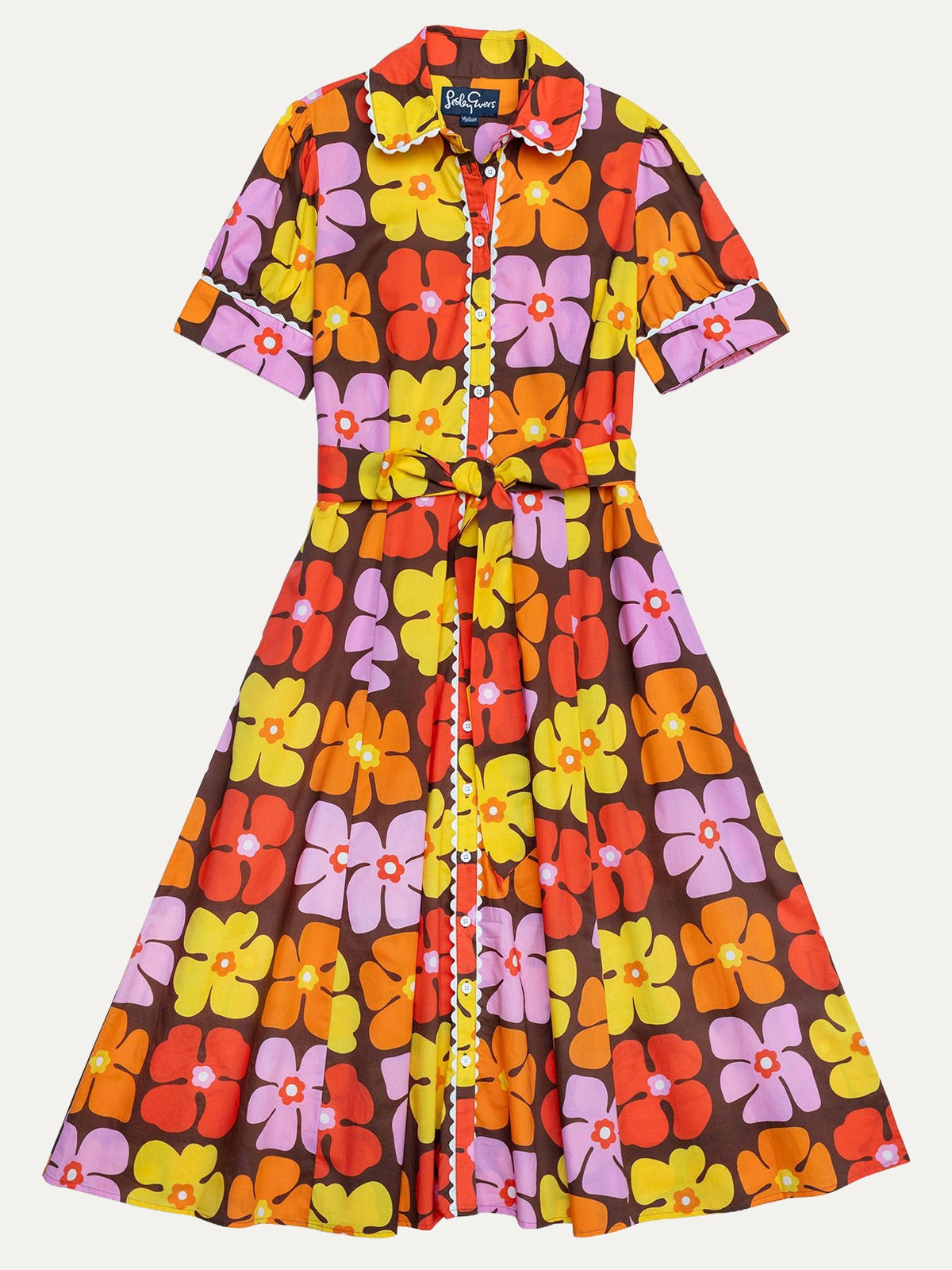 JANE dress Bountiful Pink - Lesley Evers-cotton dress-Dress-jane
