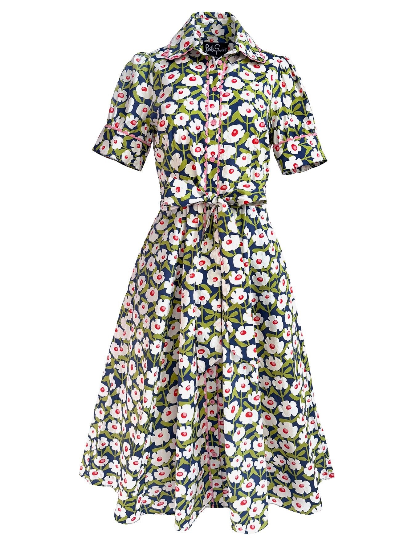 JANE dress Mod Blooms - Lesley Evers - cotton dress - Dress - Printed Dress