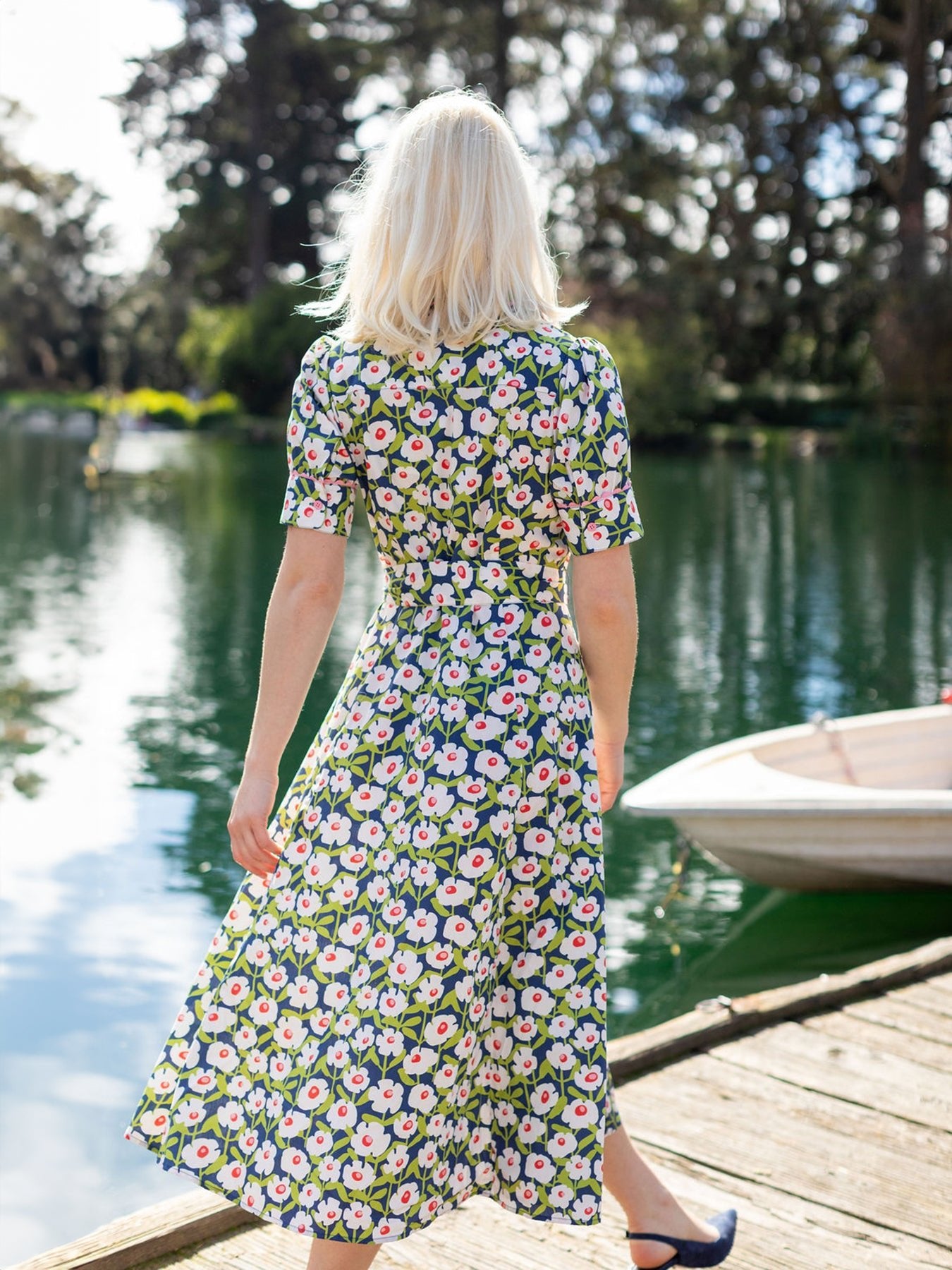 JANE dress Mod Blooms - Lesley Evers - cotton dress - Dress - Printed Dress