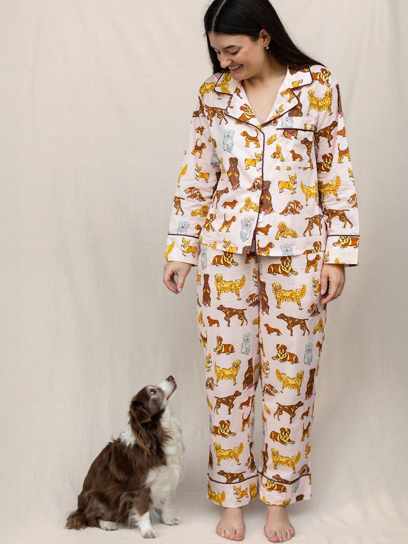 JOSEPHINE pajama Dogs - Lesley Evers - cotton PJs - friday - gifts under $150