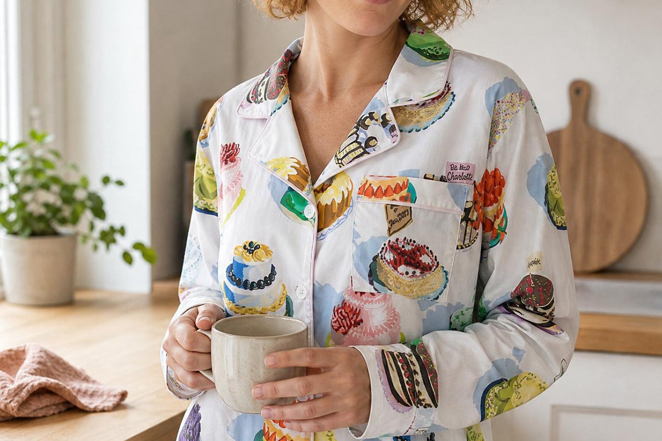 JOSEPHINE pajama set Cakes - Lesley Evers - BF200 - cotton PJs - friday