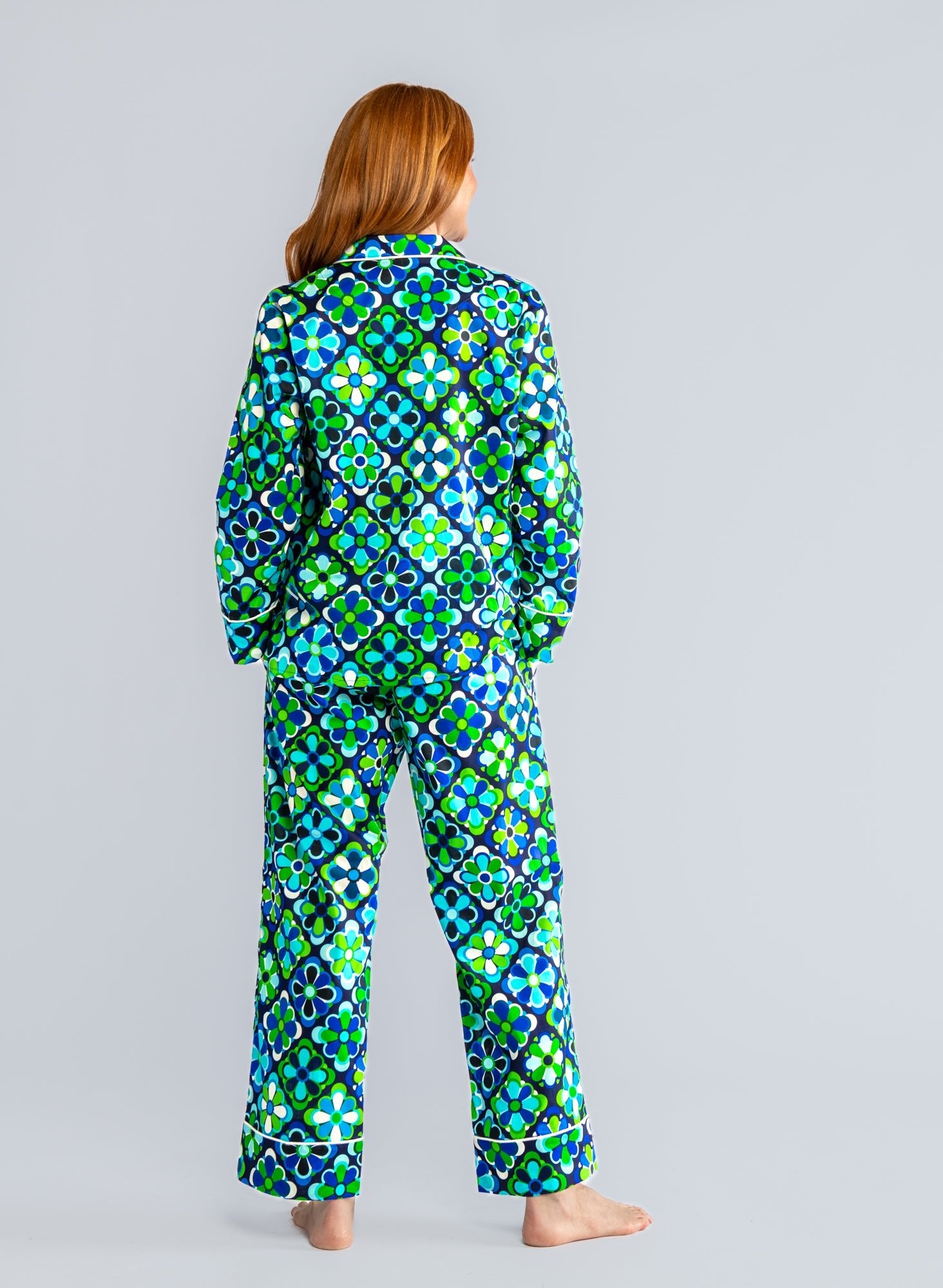 JOSEPHINE pajama set Jubilee Blue - Lesley Evers - cotton PJs - lounge - pajamas