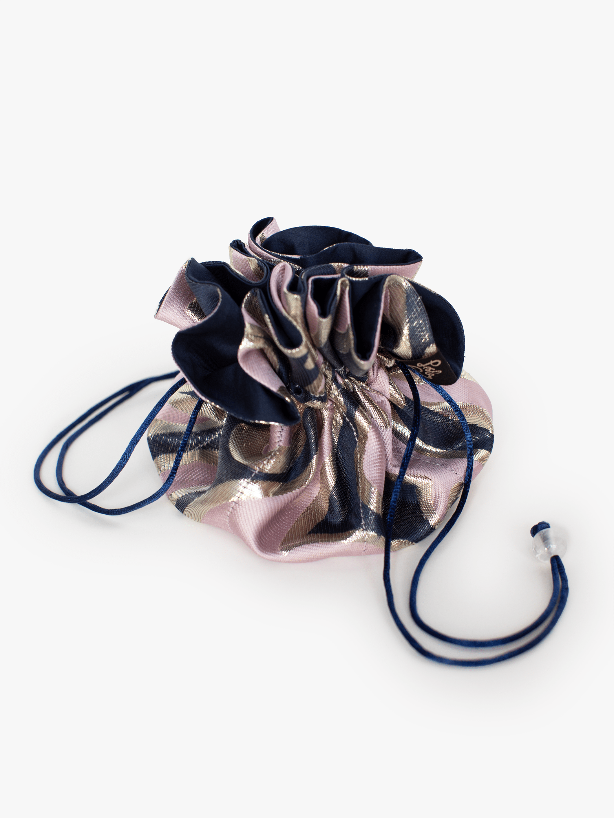 JOSIE jacquard jewelry pouch Filigree Lilac - Lesley Evers - case - cosmetic bag - gifts under $75