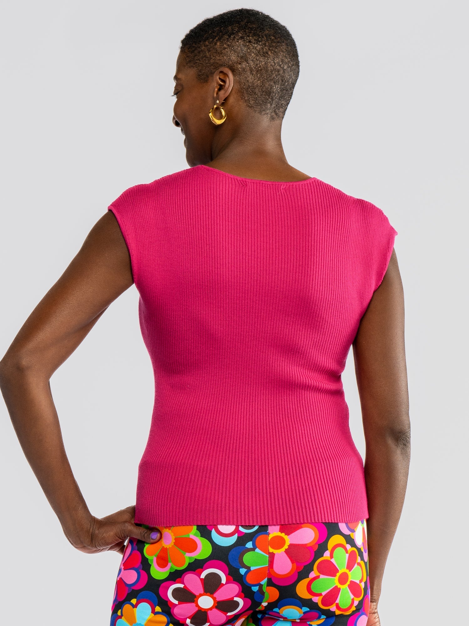 JOY top Dark Pink - Lesley Evers-Best Seller-dixie pink set-joy top