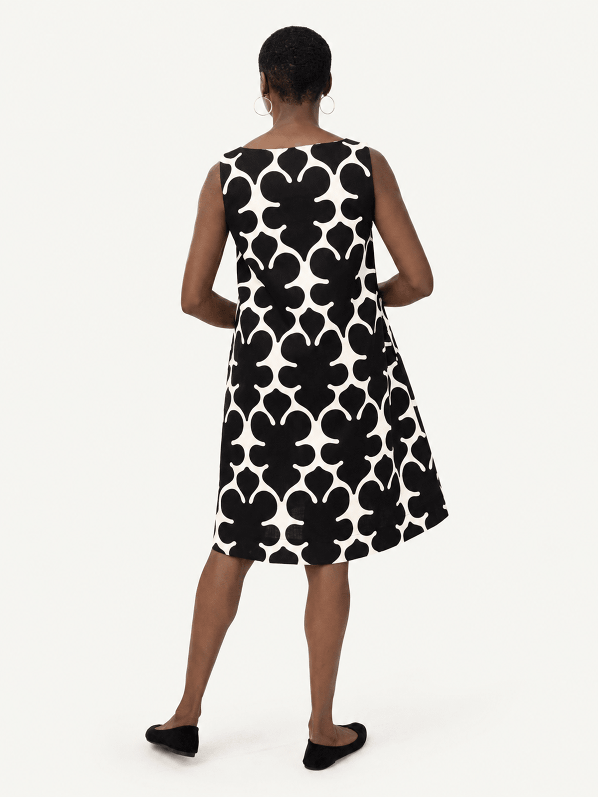 JUNIPER Black Fleurette - Lesley Evers-Black-Dress-juniper