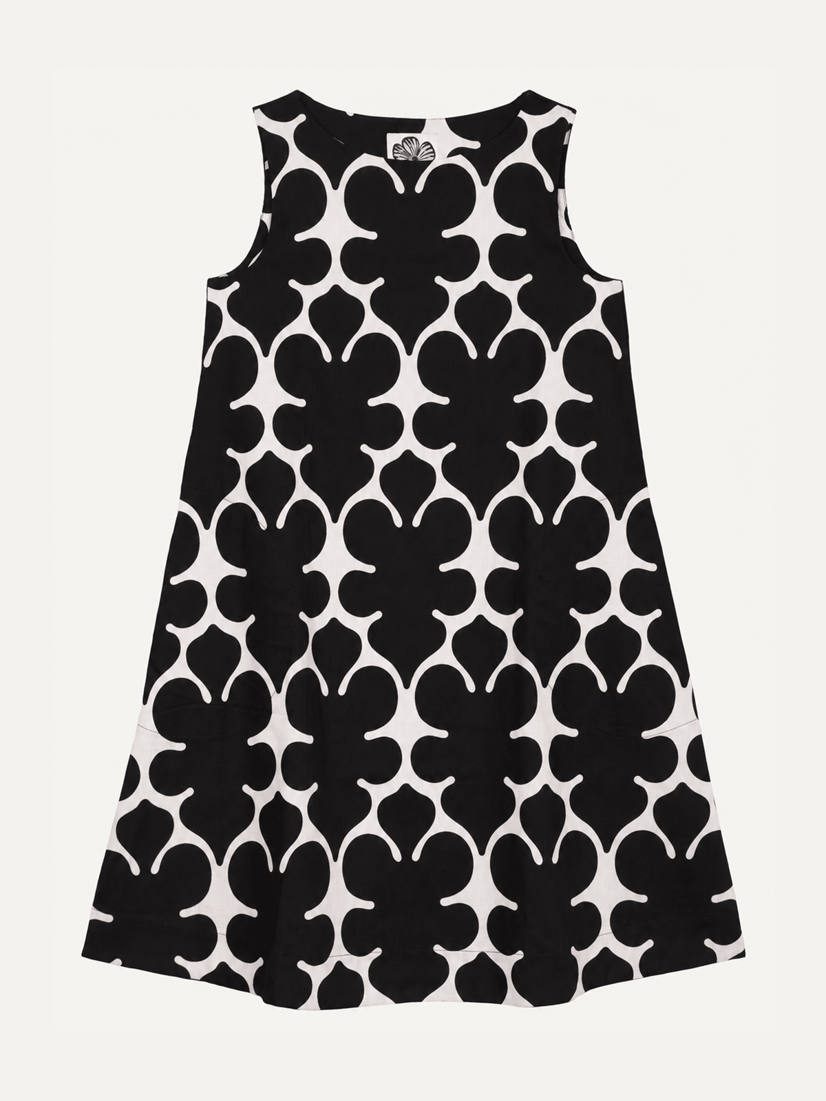 JUNIPER Black Fleurette - Lesley Evers-Black-Dress-juniper