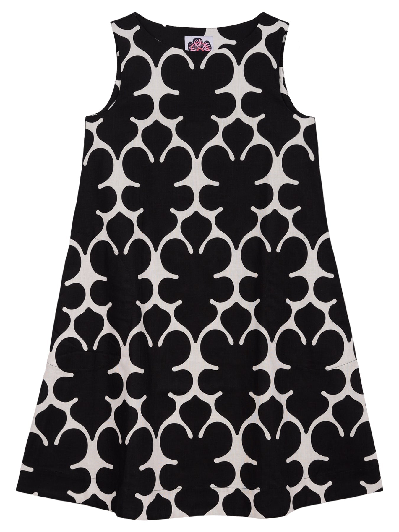 JUNIPER Black Fleurette - Lesley Evers - Black - Dress - juniper