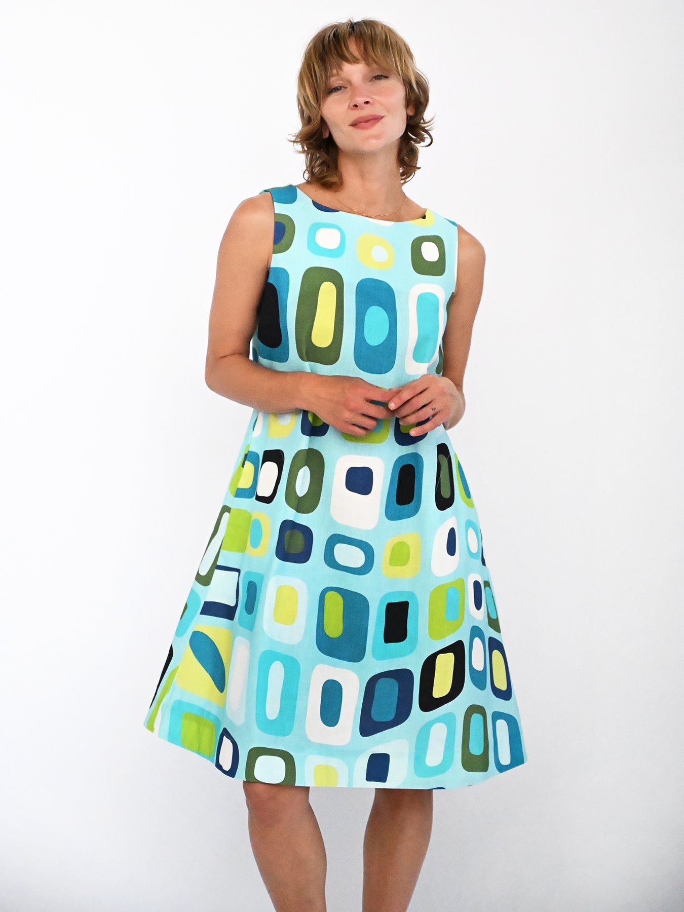 JUNIPER dress Hermosa Light Blue - Lesley Evers-Blue Dress-Dress-juniper