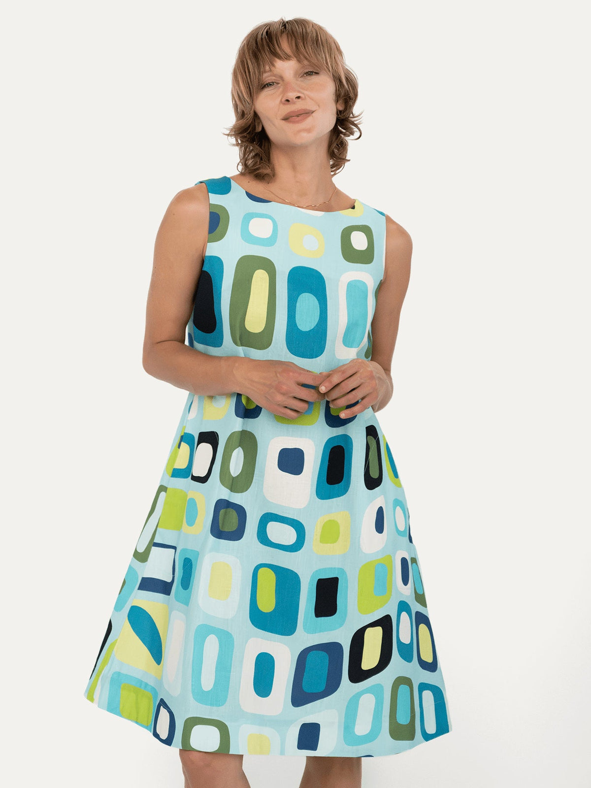 JUNIPER dress Hermosa Light Blue - Lesley Evers-Blue Dress-Dress-juniper