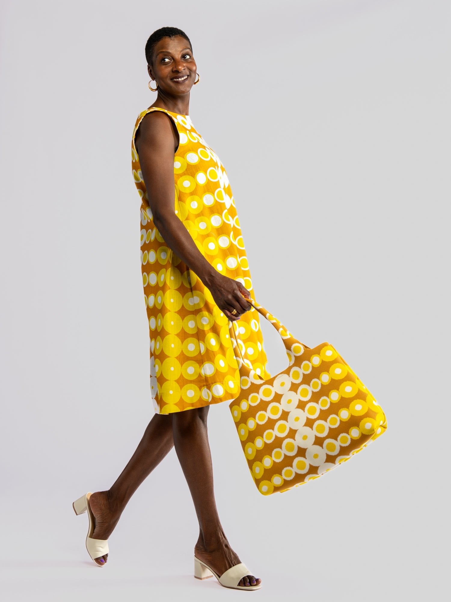 JUNIPER dress Pacifica Yellow - Lesley Evers-Best Seller-cotton dress-Dress