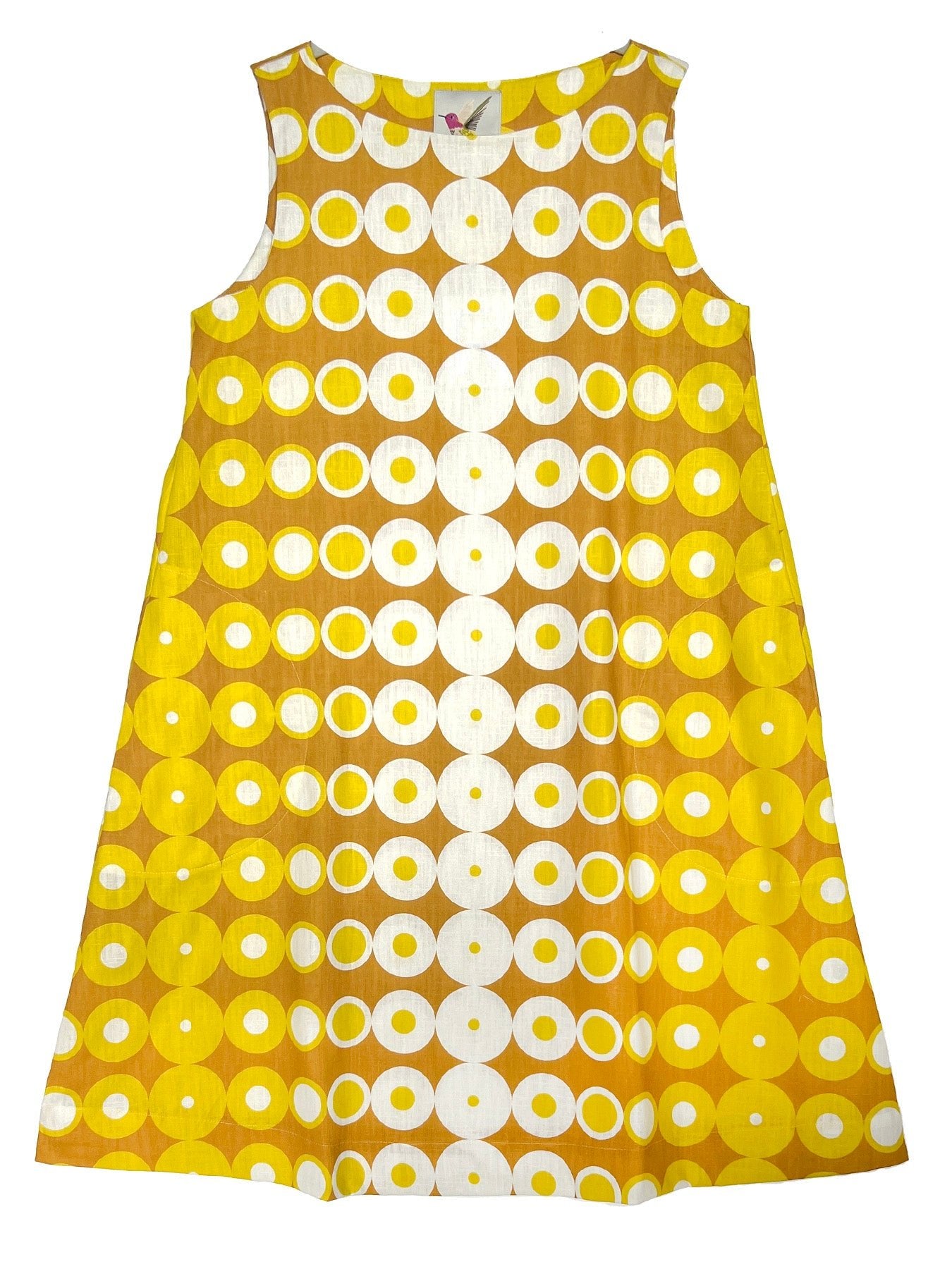 JUNIPER dress Pacifica Yellow - Lesley Evers-Best Seller-cotton dress-Dress