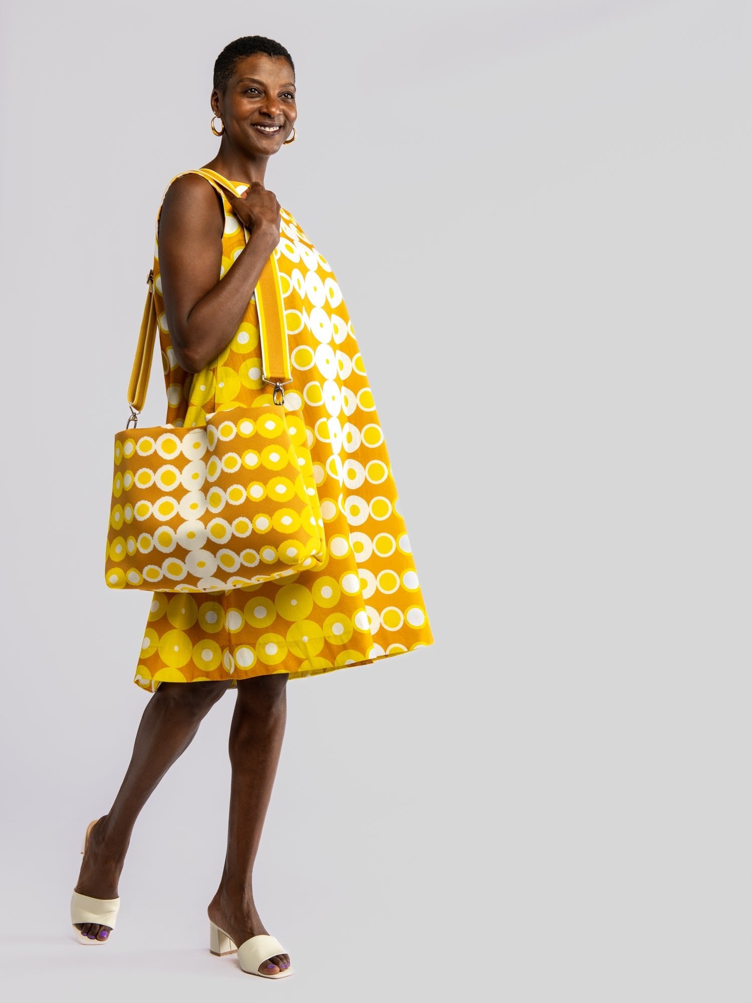 JUNIPER dress Pacifica Yellow - Lesley Evers-Best Seller-cotton dress-Dress