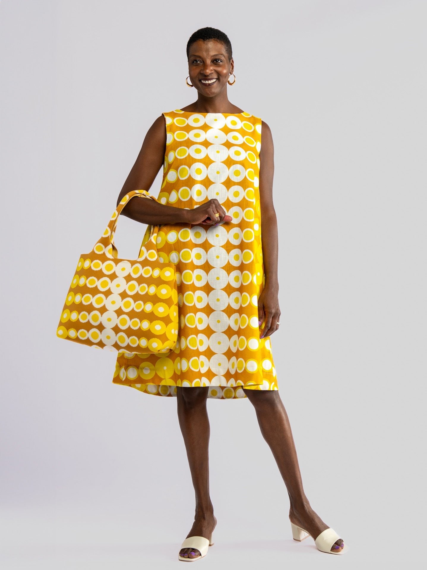 JUNIPER dress Pacifica Yellow - Lesley Evers-Best Seller-cotton dress-Dress