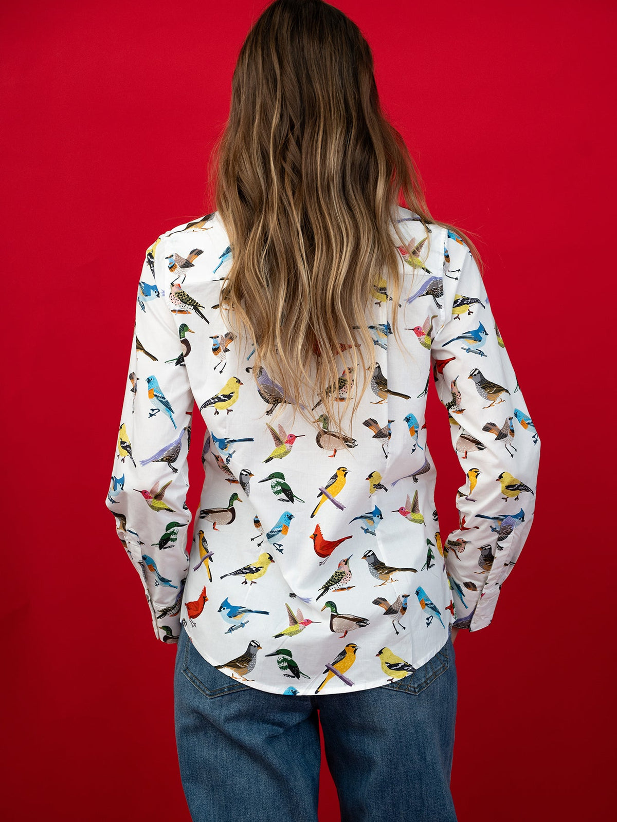 KATHRYN blouse Birds - Lesley Evers-Bird Collection-birds-Catherine