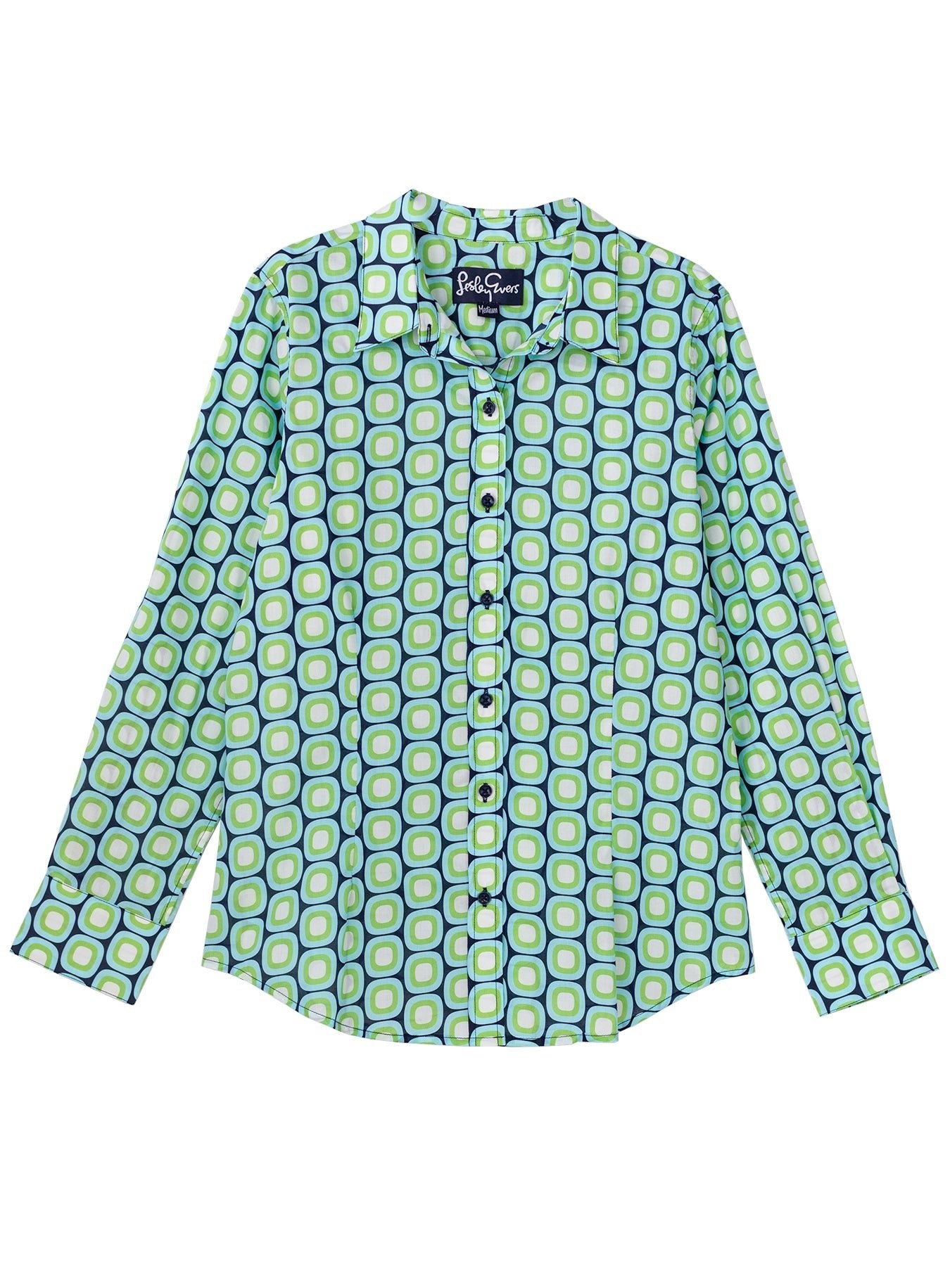 KATHRYN blouse Blue Dots - Lesley Evers - Bird Collection - birds - Catherine