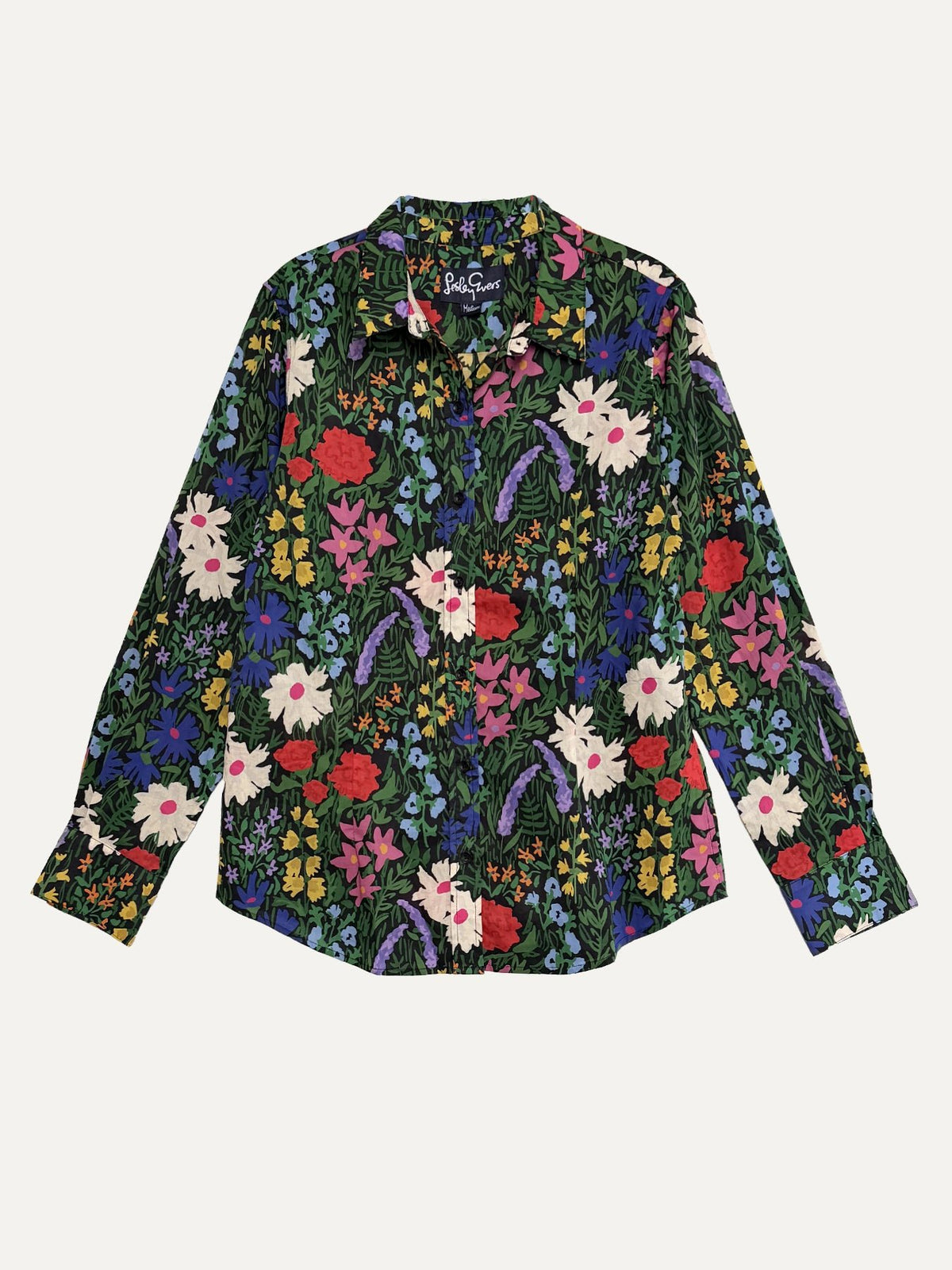 KATHRYN blouse Flower Field - Lesley Evers-Bird Collection-birds-Catherine