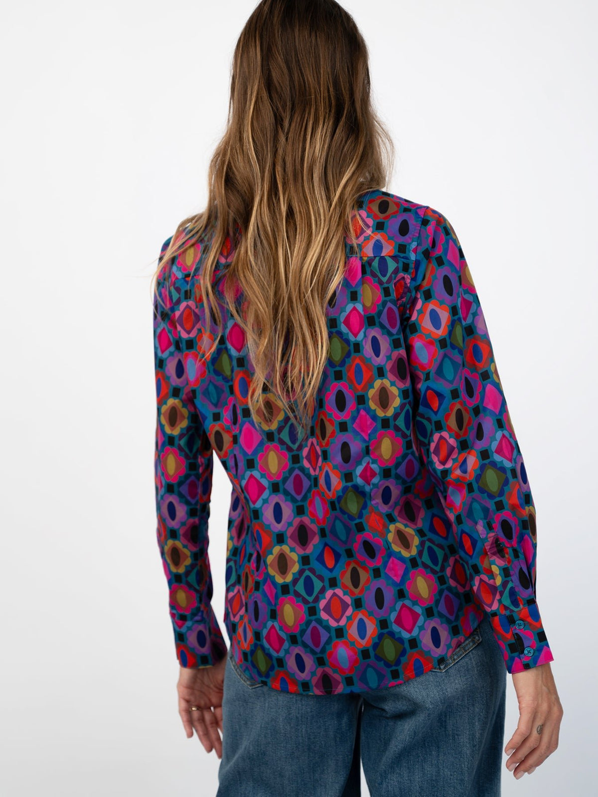 KATHRYN blouse Gems - Lesley Evers-Catherine-Cathy-cord suit