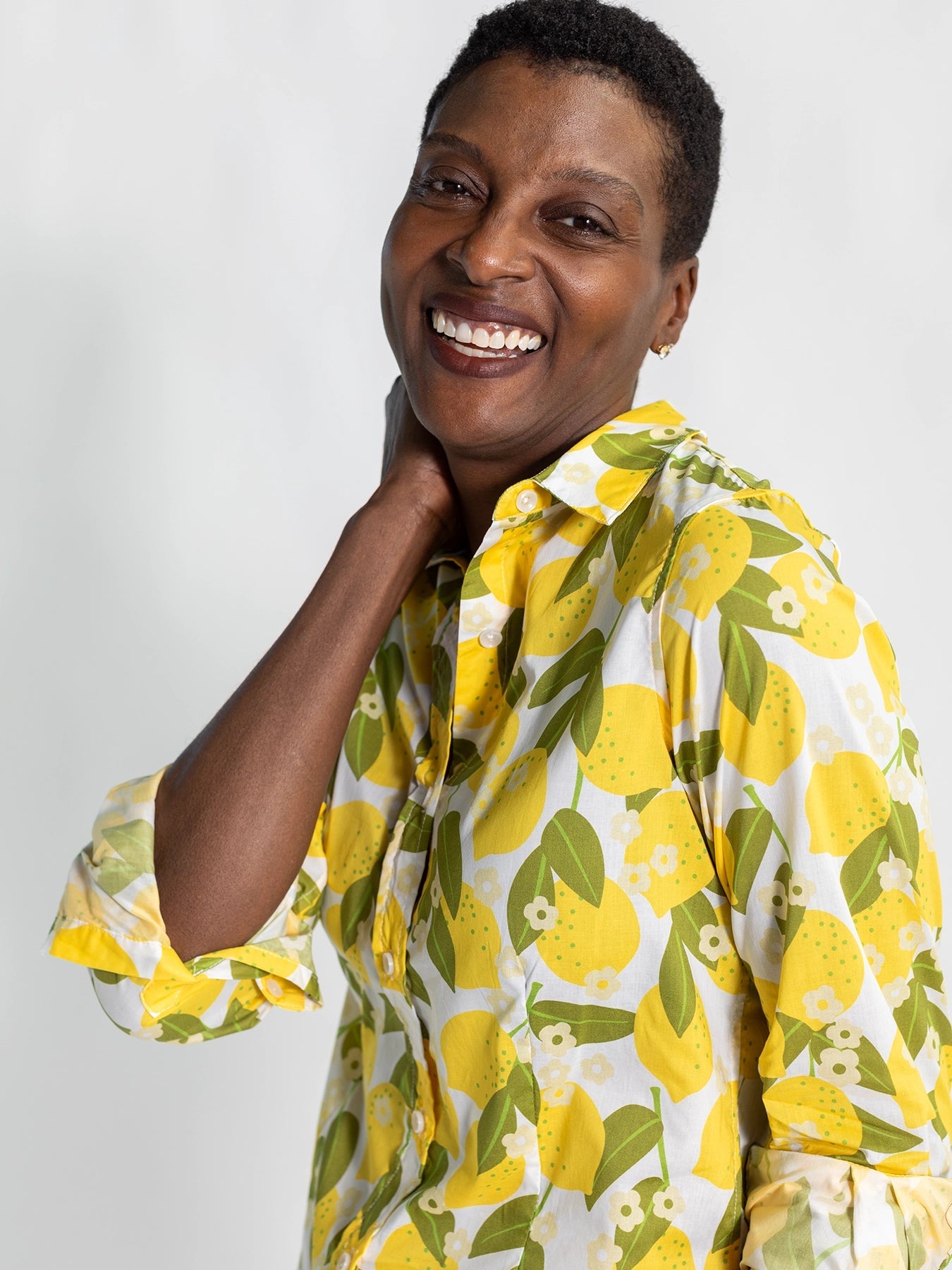 KATHRYN blouse Lemons - Lesley Evers - Bird Collection - birds - Catherine