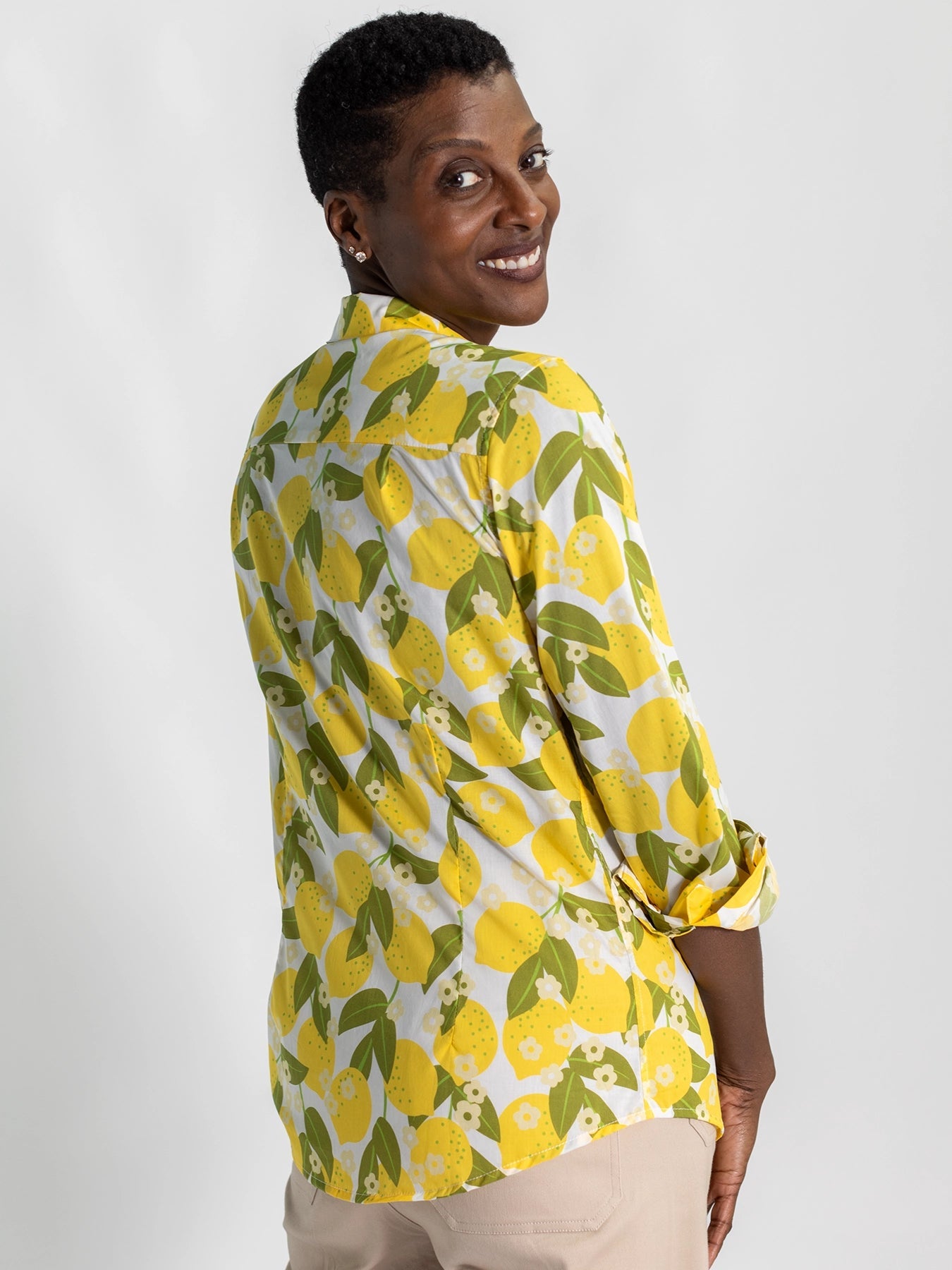 KATHRYN blouse Lemons - Lesley Evers - Bird Collection - birds - Catherine