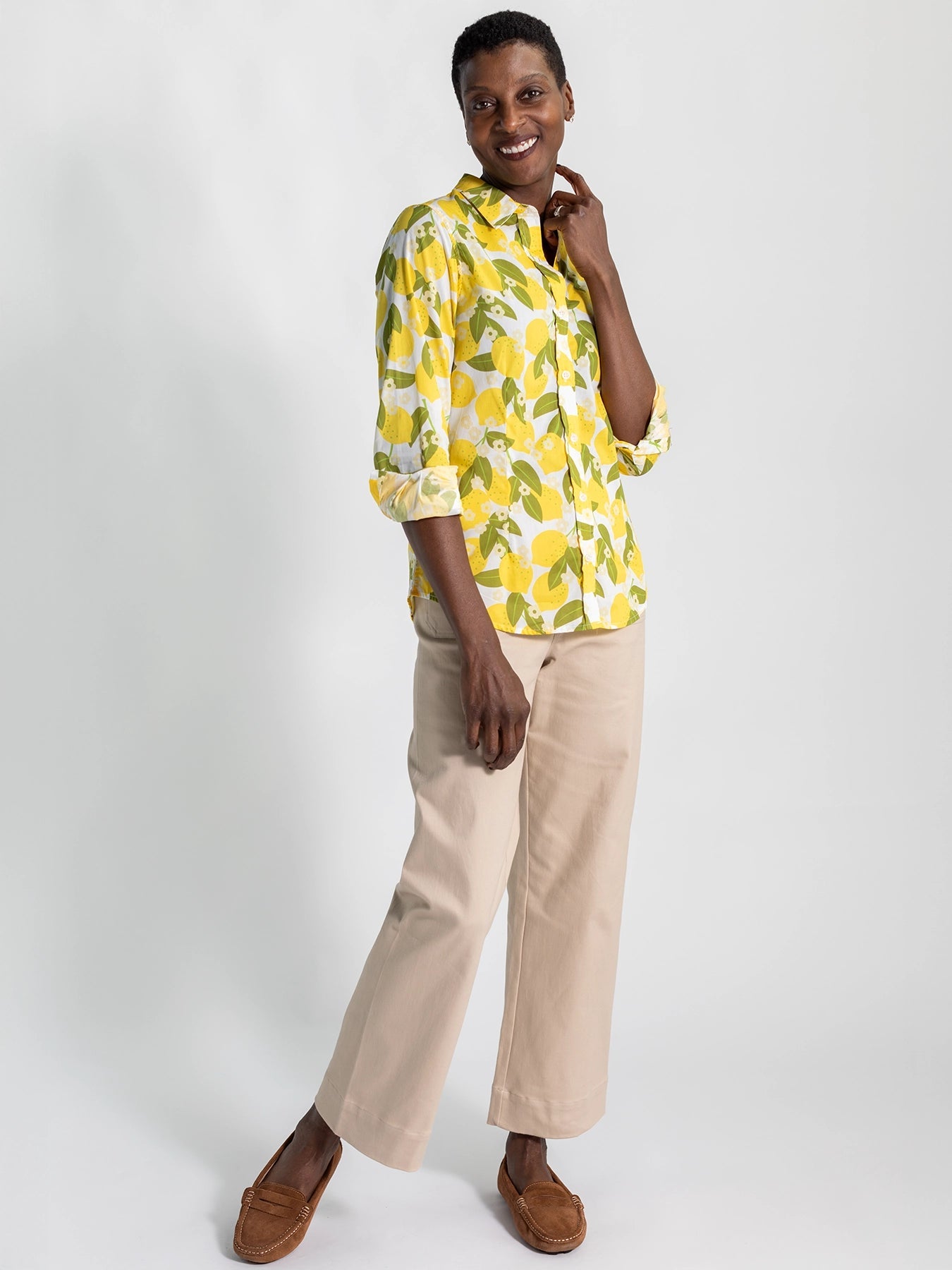 KATHRYN blouse Lemons - Lesley Evers - Bird Collection - birds - Catherine