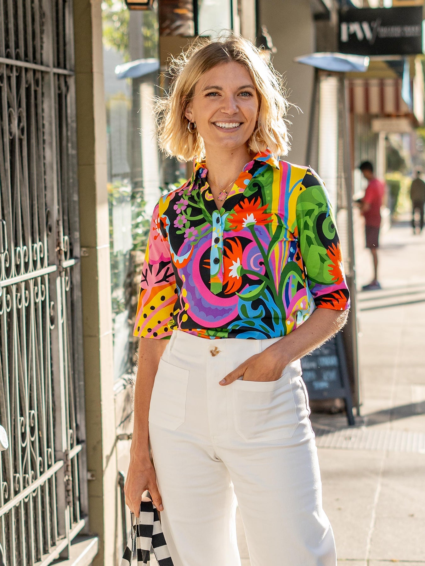 KIMMY top Bonanza - Lesley Evers-bonanza-bonanza multi-Button Top