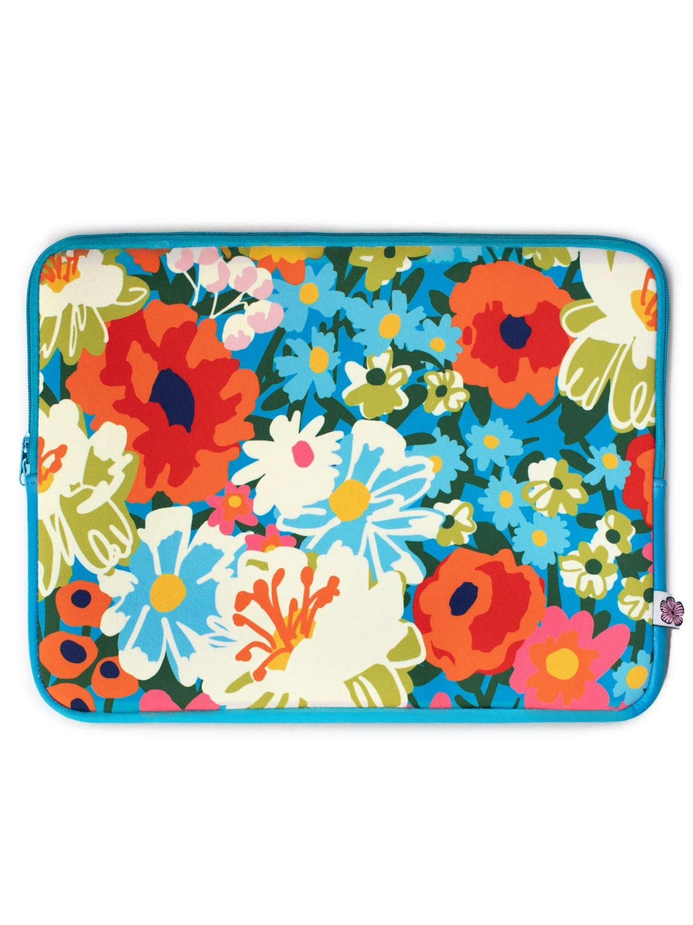 Laptop Case Bouquet Bliss - Lesley Evers - laptop case - Pouches & Cases -