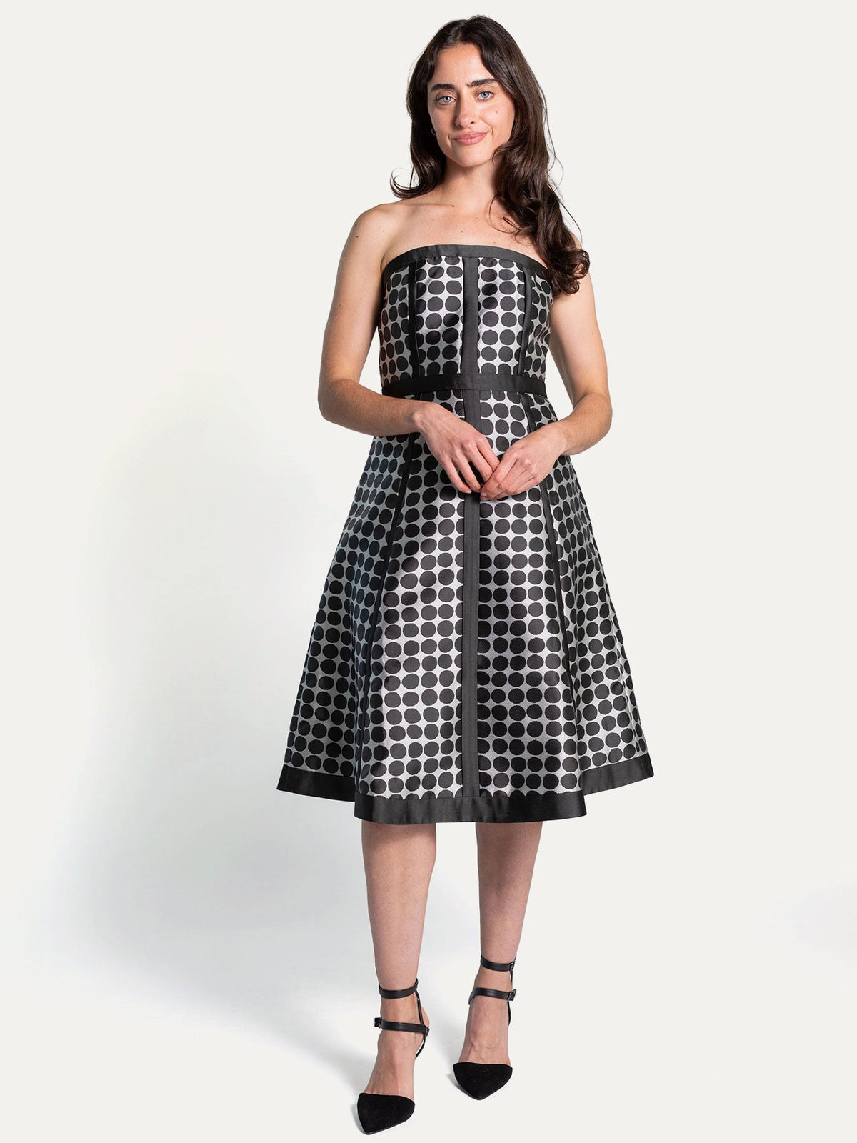 LILA dress Black Dots - Lesley Evers-Dress-gown-new
